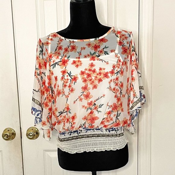 Poncho Top Knit Blouse - Picture 1 of 8